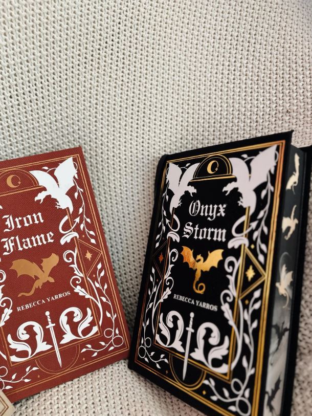 The Empyrean Series Rebound Set | Custom Made Special Editions | Handmade Rebinds | Fourth Wing, Iron Flame, Onyx Storm by Rebecca Yarros