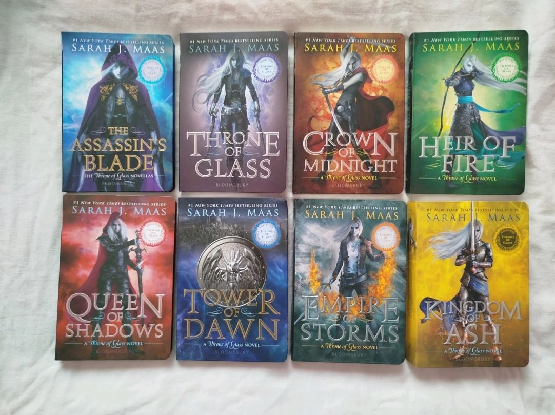 Throne of Glass Miniature Character Set Sarah J Maas 8 Book Full Mini Set Rare